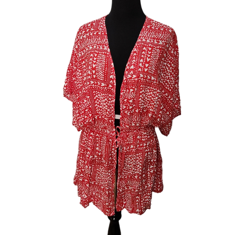 Victoria's Secret Limited Edition Sexy Sweetheart Kimono Red White One Size